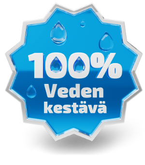 100% vedenkestävät kylpyhuoneen kalsteet