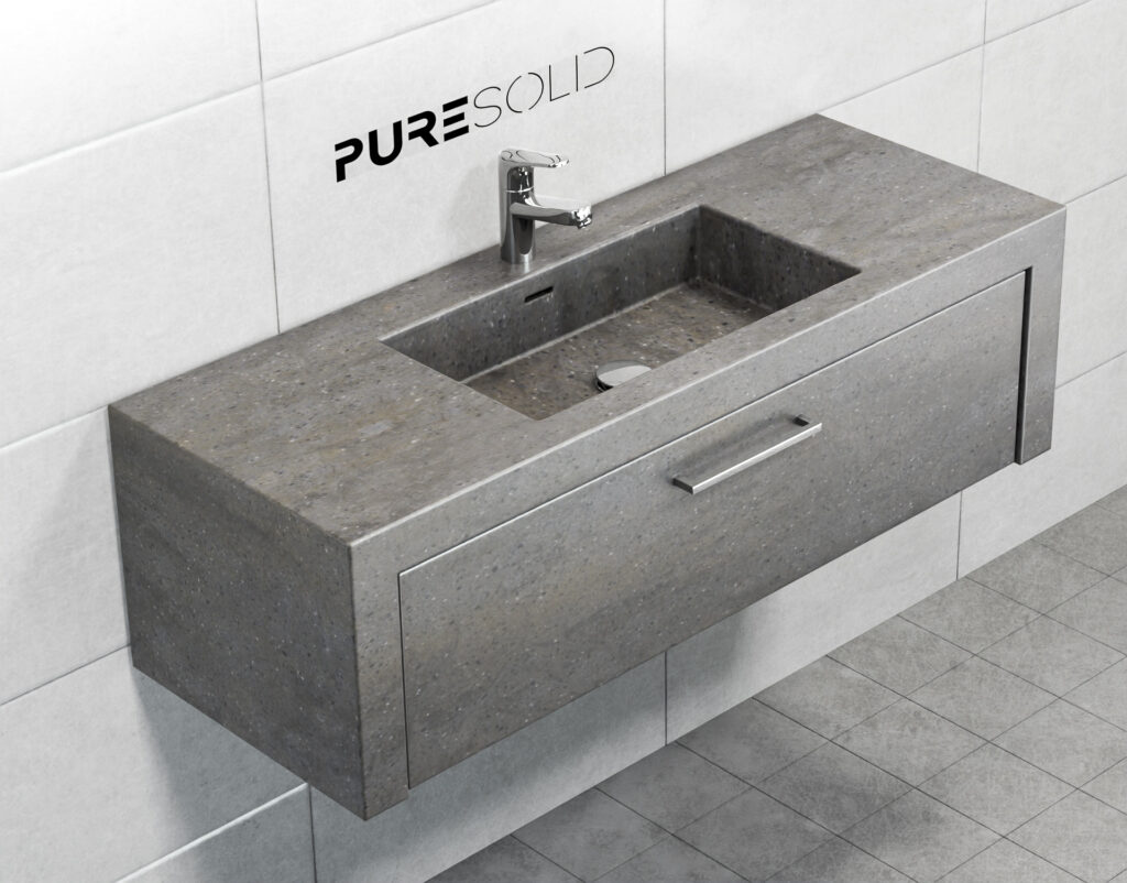 Puresolid - Solid S, kylpyhoeneen allaskaappi