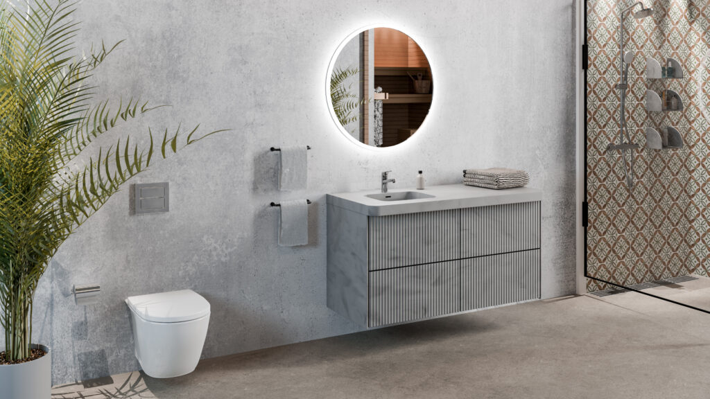 Kylpyhuoneen allaskaappi, Puresolid XL