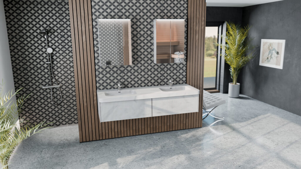 Kylpyhuoneen allaskaappi, Puresolid M